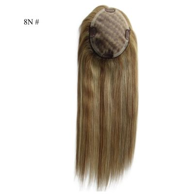 Peça de cabelo humano de monofilamentos com baixo custo de envio