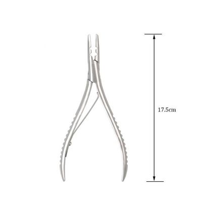 Pedido personalizado Ferramenta de separação de cabelo Aço inoxidável I-Tips Micro contas Plier mais próximo
