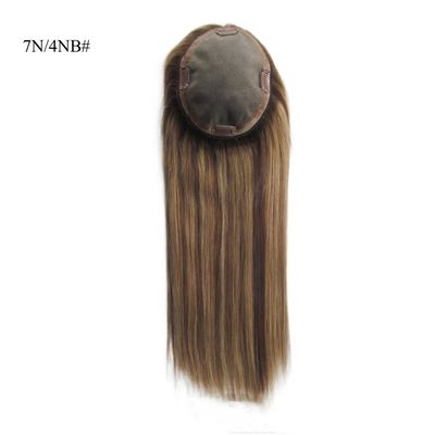 Remy Hair Cabelo Humano Mono Topper para Mulheres de Cabelo Fino 0,300kg Pacote Peso Bruto
