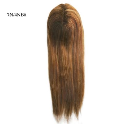 Remy Hair Cabelo Humano Mono Topper para Mulheres de Cabelo Fino 0,300kg Pacote Peso Bruto
