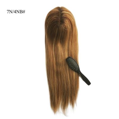 Remy Hair Cabelo Humano Mono Topper para Mulheres de Cabelo Fino 0,300kg Pacote Peso Bruto