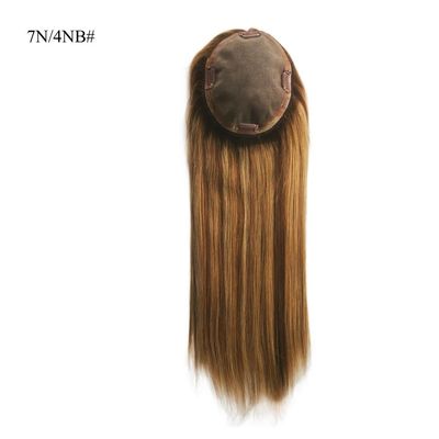 Remy Hair Cabelo Humano Mono Topper para Mulheres de Cabelo Fino 0,300kg Pacote Peso Bruto