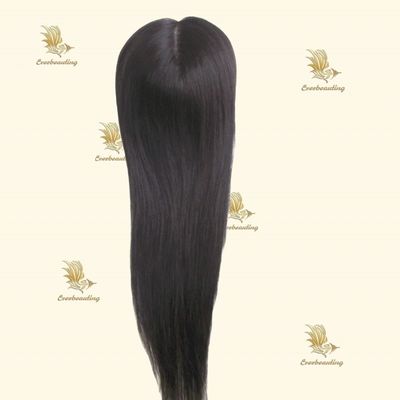 Pedido personalizado 16 polegadas de cor natural Mini Toppers para perda de cabelo