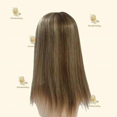 Cabelo para Mulheres Brancas 100% Cabelo Humano Europeu 16 polegadas Duplo Mono Silk Lace 5.5 &quot;X6.5&quot; 6 / T12 / T613