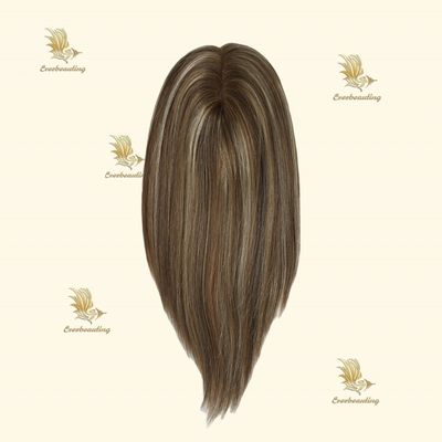 Remy Hair Topper-23007 Monofilament Topper Highlight Amarrado à mão 3X6.5 Prime Mono Base