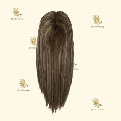 Remy Hair Topper-23007 Monofilament Topper Highlight Amarrado à mão 3X6.5 Prime Mono Base