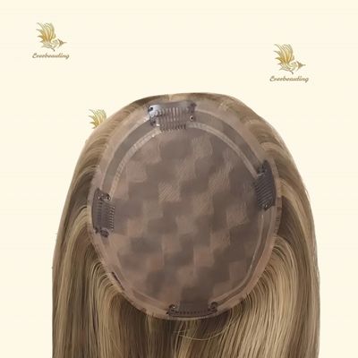 5*6,5 polegadas Remy Topper cabelo Toupee para Mulheres destaque Topper de cor-240523