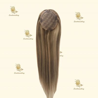 5*6,5 polegadas Remy Topper cabelo Toupee para Mulheres destaque Topper de cor-240523